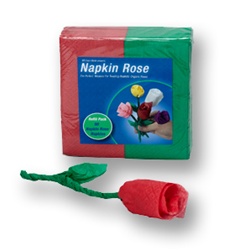 RED/Green Napkin Rose Refill - 50 napkins